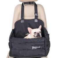 Multi-Purpose Pet Travel Bag Waterproof Dog Car Seat, Foldable Zipper Pet Booster Seat with Safety Hand Strap