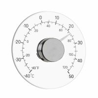 Indoor Outdoor Window Thermometer, Transparent Dial, Weather Thermometer, Accurate Readings for Home, Office, Patio