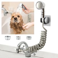 Sink Faucet Sprayer Attachment Hair Pet Rinser Showerhead with Stop Water-Saving Function