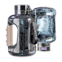 1500ml MAX Hydrogen Water Bottle, Hydrogen Water Generator with SPE/PEM Technology Grey