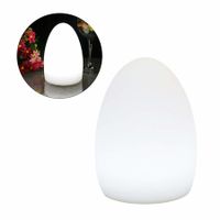 LED Colorful Egg Shaped Night Light USB Charging Desk Lamp Table Lamp for Home Outdoor Bar, 10x15cm