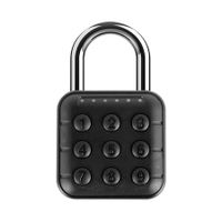 Combination Lock, 6 Digit Password Locker Lock Aluminum Alloy Code Digital Padlock for Gym and School Lockers (Black)