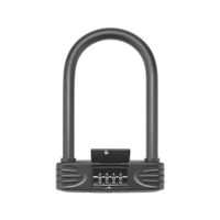 Heavy Duty U Lock, 4 Digit Combination Password Bicycle Lock with U-Lock Shackle