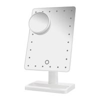 Makeup Mirror with 20 LED Lights,White