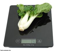 Electronic Kitchen Scale - Modern Design & Light Weight - Black