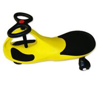 Swing Car Slider Kids Fun Ride On Toy with Foot Mat - Yellow