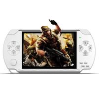 Handheld Game Console, Built-in 1200 Games with 4.3 Inch HD Screen, Retro Game System Support TV Output, Best Gift for Kids(White)