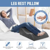 Bed Wedge Leg Pillow Backrest Contour Ergonomic Pregnancy Foam Cushion Elevation Support Raiser with Cover