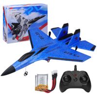 RC Plane 2CH Remote Control Plane SU35 RC Jet 2.4GHz RC Airplane RTF Easy to Fly Airplane Toys for Beginner,Kids,with Night Lights USB Charging (Blue)