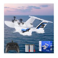 Hobby RC Airplanes,Sea Land & Air RC Plane,2.4GHZ Waterproof Rc Aircraft & 6-Axis Gyro Stabilization Systemfor with Beginners Kids RC Float Plane for Enthusiasts