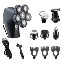 Electric 6-head Bald Shavers Head Shaver Men Rotary Electric Razor Hair Trimmer