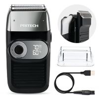 Electric Bald Shavers with 2 in 1 Double Blade Shaver Foil Blade and PopupTrimmer with Rechargeable 3 Adjustable Speeds Men's Bald Shaver