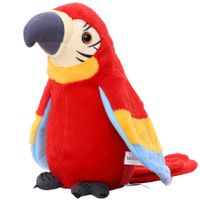 Talking Parrot Toy that Repeats What You Say Fun Learning Companion Brings Happiness in Red