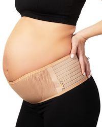 Maternity Belly Band for Pregnant Women for Abdomen,Pelvic,Waist,Back All Stages of Pregnancy Postpartum Belly Band (Beige) Pregnant Mom Gifts