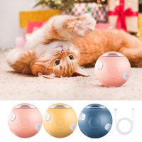 Smart Dog Pet Toy Ball Automatic Rolling Ball with Flash Lights Color Pink