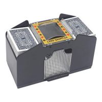 Card Shuffler 2 to 4 Deck Automatic, Battery Operated Electric Card Shuffler Machine for UNO Poker  Playing Card