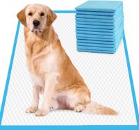 20 pack 60*90cm, Basics Dog and Puppy Pee Pads with Leak-Proof Quick-Dry Design for Potty Training, Standard Absorbency, Regular Size,Blue & White