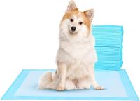 50 pack 45*60cm, Basics Dog and Puppy Pee Pads with Leak-Proof Quick-Dry Design for Potty Training, Standard Absorbency, Regular Size,Blue & White