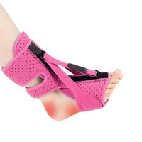 1 Pack Plantar Fasciitis Night Splint,Upgrade 3 Adjustable straps Relief for Women & Men,Brace,Achilles Tendonitis and Foot Drop(Pink)