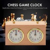 Chess Clock International Checkers Analog Chess Clock Mechanical Chess Clocks Garde Chess Clock Count Up Down Game Accessory Battery-Free Game Timer