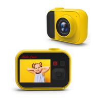 Kids Camera, Kids Camera Toys, Mini Kids Digital Camera, Toy Cameras for Boys and Girls, Christmas Birthday Gifts for 3-10 Year Old Girls and Boys (Yellow)