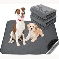 Washable Pee Pad for Dogs, 2 Packs Non-Slip Puppy Training Pads, Fast Absorbent Pet Whelping Pads, Puppy Playpen Mat  (90*120cm)