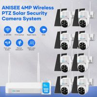 8x Wifi Security Camera Wireless Solar CCTV Home PTZ Outdoor System 4MP 16CH NVR
