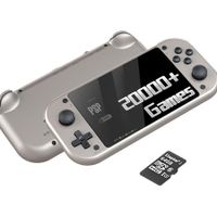 Handheld Game Console, 4.3inch IPS Screen Linux System Retro Game Player Cortex A7 CPU with 20000+ Classic Games 64G TF Card