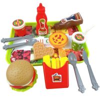 Pretend Play Food Set Creative Hamburger Artificial Food Set Kitchen Toy