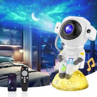 Music Star Projector Galaxy Projector, Astronaut Space Projector 9 Models with Timer and Remote Control LED Starry Nebula Ceiling Lamp Home Decor