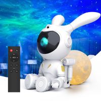Smart Galaxy Projector, Rotating Nebula Stars, 24 Hour Timer Mode Projector Decorated with Starry Sky Projection Light in Bedroom, Cute Night Light