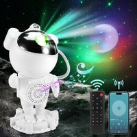 Astronaut Star Projector with Bluetooth Speaker, Galaxy Moon Nebula Ceiling Night Light, Remote Control, Gift for Kids for Bedroom, Christmas, Birthday
