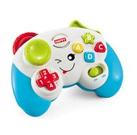 (Blue)Laugh & Learn Baby & Toddler Toy Game & Learn Controller Pretend Video Game with Music Lights and Activities