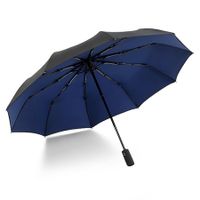 Portable Travel Umbrella, Umbrellas for Rain Windproof, Strong Compact Umbrella for Wind and Rain, Perfect Car Umbrella, Golf Umbrella (Blue)