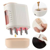 Hair Oil Applicator with Red Light, Electric Scalp Massager and Hair Oil Applicator Scalp Care Brush for Hair Oiling