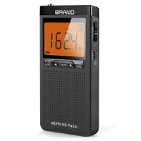 Portable AM FM Personal Radio with Excellent Reception, Large LCD Display, Digtail Alarm Clock Radio