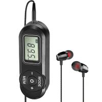 Mini Portable Digital Radio with Headphones, Belt Clip, LCD Screen, Pocket Radio for Walking, Jogging