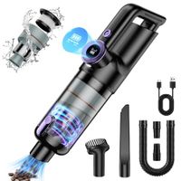 Handheld Vacuum Cordless,Car Vacuum Cleaner with Brushless Motor,20000Pa Strong Suction Vacuum with LED Light,Type C Port,Portable Hand Vacuum for Home,Pet and Car