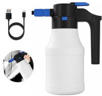 1.5L Electric Car Foam Sprayer, Battery Powered Foam Sprayer for Car Wash with USB Rechargeable Cordless Pump Foam Sprayer for Watering Garden Plants