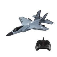 RC Airplane, 2.4GHz 2CH Remote Control Airplane Ready to Fly RC Airplane Built in 6-Axis Gyroscope, Easy to Fly RC Airplane for Kids Beginners (Gray)