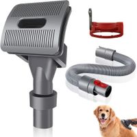 Groom Tool for Pet dog Attachment Brush, Compatible with V15 V12 V11 V10 V8 V7 DC62 DC65 Vacuum Cleaners, with Extended Vacuum Hose & Trigger Lock