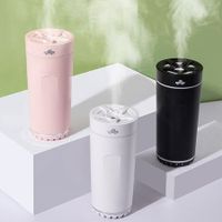300ml Air Humidifier Aroma Diffuser Nano Atomization with Color Light 800mAh Battery Life USB Charging for Home Office CarPink