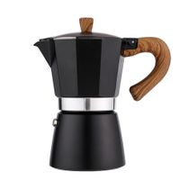 Vintage Wooden Handle Espresso Maker Moka Pot Classic Italian and Cuban Caf Brewing Tools Cafetera 150ml 300ml Cafe Accessories300mlWhite