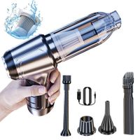 Vacuum Cleaner Car Handheld Dual-use High Power Portable Dust Blower Suction and Blowing Integrated FunctionGreen