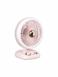 Outdoor Mini Home Rotating Bobblehead Fan USB Charging Three Speed Large Wind FanWhite
