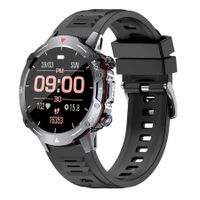 G102 1.39inch HD Screen bluetooth Call  Rate  Pressure SpO2 Monitor Sleep Monitoring Music Playback IP67 Waterproof Smart Watch Black