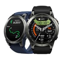 2024 World PremiereZeblaze Stratos 3 Pro 1.43 inch HD AMOLED Display Built-in GPS & Route Import bluetooth Phone Calls Smart Watch Blue