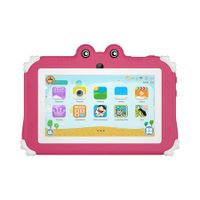 Kids Frog Tablet 7inch Android Learning Tablet for Kids 2GB 32GB Toddler Tablet Students Educational Gift HD Color Pink