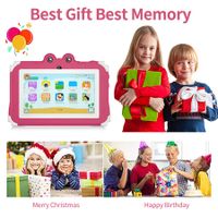 Kids Frog Tablet 7inch Android Learning Tablet for Kids 2GB 32GB Toddler Tablet Students Educational Gift HD Color Pink