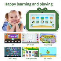 Kids Frog Tablet 7inch Android Learning Tablet for Kids 2GB 32GB Toddler Tablet Students Educational Gift HD Color Green